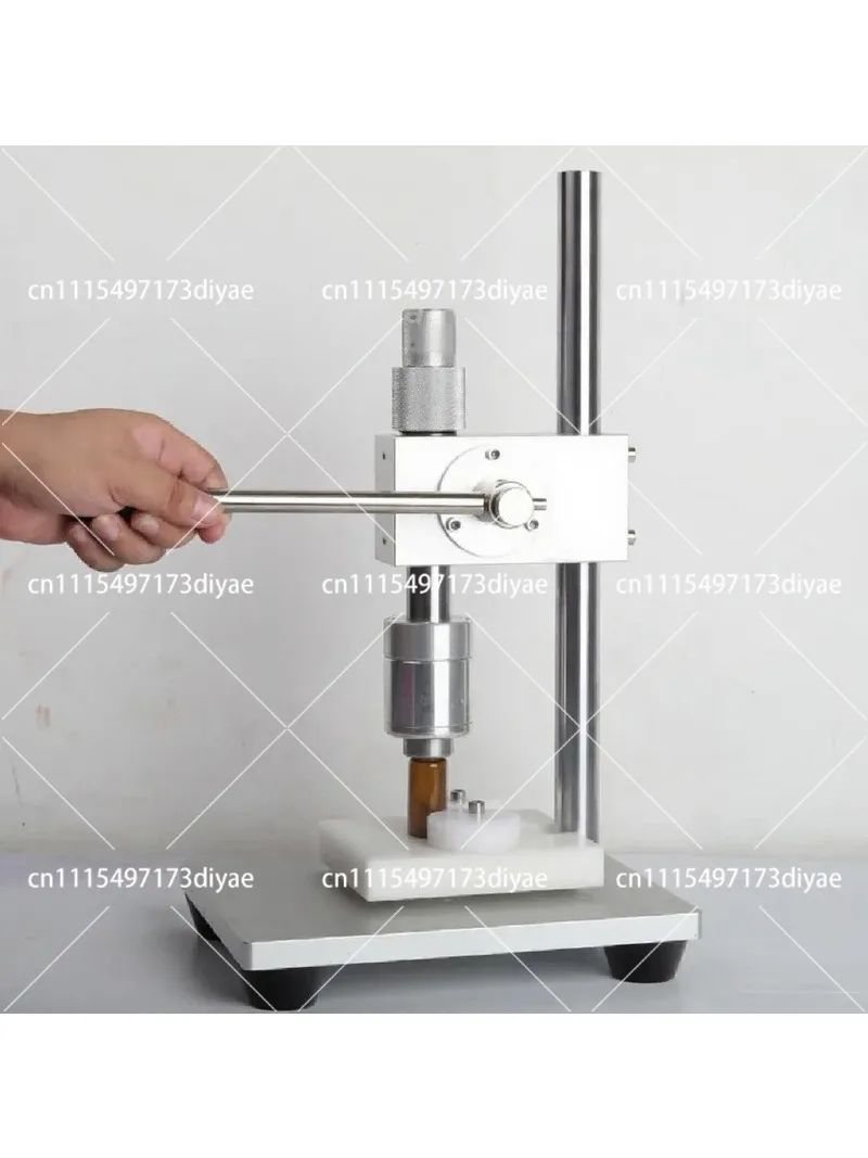 Manual Vial Capping Machine Aluminum Plastic Cap Two Stage Press Sealer for Ampoule Glass Bottle
