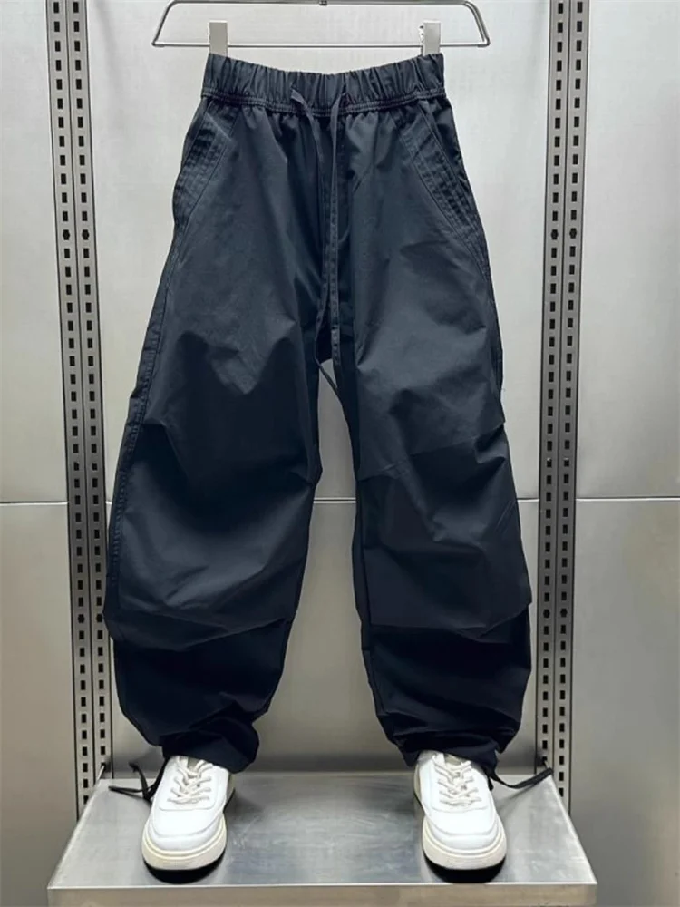 

Extra Large Size 300 Pou Retro Blade Long Pants Men's Summer Loose Wide Leg Qui Dry Sports Paratrooper Pants