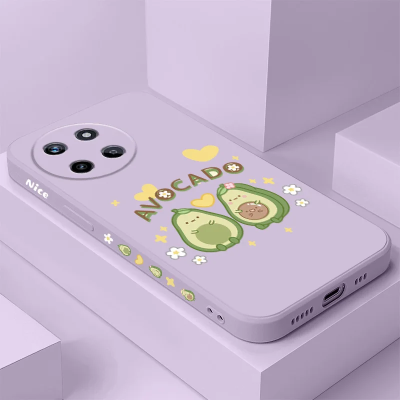 

Avocado Baby Phone Case For OPPO Realme 14 13 12 11 10 9 9i 8 8i 7 Pro Plus C35 C21Y C25Y C25 4G 5G Liquid Silicone Cover