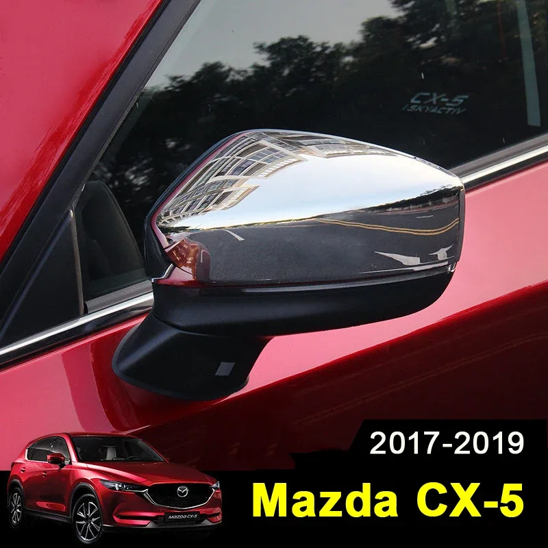 Car Styling Rearview Mirror Cover Side Wing Cap Shell Case Trims For Mazda CX5 CX 5 2017 2018 2019 2022 2023 2024 Accessories