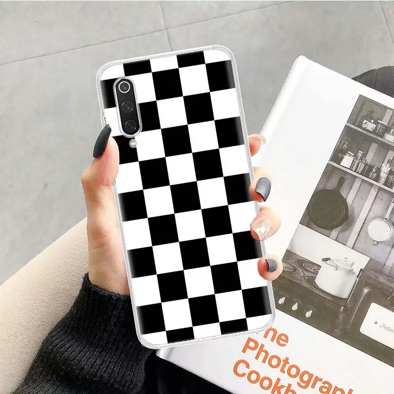 Black and white chess board Phone Case For Xiaomi Redmi Note 13 14 15 Pro Plus 12S 12 14S 11S 11E 10 10S 11 11T 5G 4G Cover Coqu