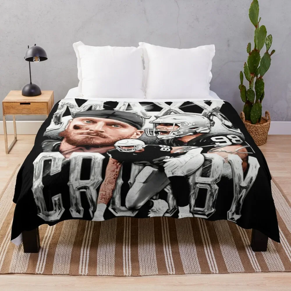 

Maxx Crosby Throw Blanket Warm Napping Blanket for Office Couch Bed