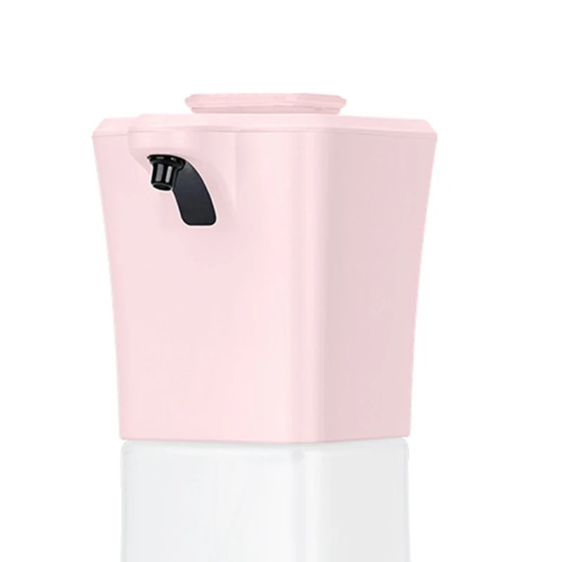 Touchless Automatic Dispenser Soap Electric Soap Dispenser 450ML USB Charging Induction Liquid Soap Foam Dispenser Pink Durable