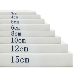 High Density White Foam Sponge Customizable Cushion Foam Seat Foam Cushion Core Sheet Upholstery Replacement Pad Chair Pad