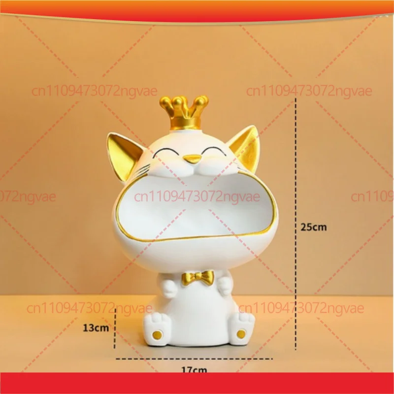 Creative Lucky Cat Key Storage Ornament Entryway Home Desktop Decoration Housewarming Gift Figurines & Miniatures