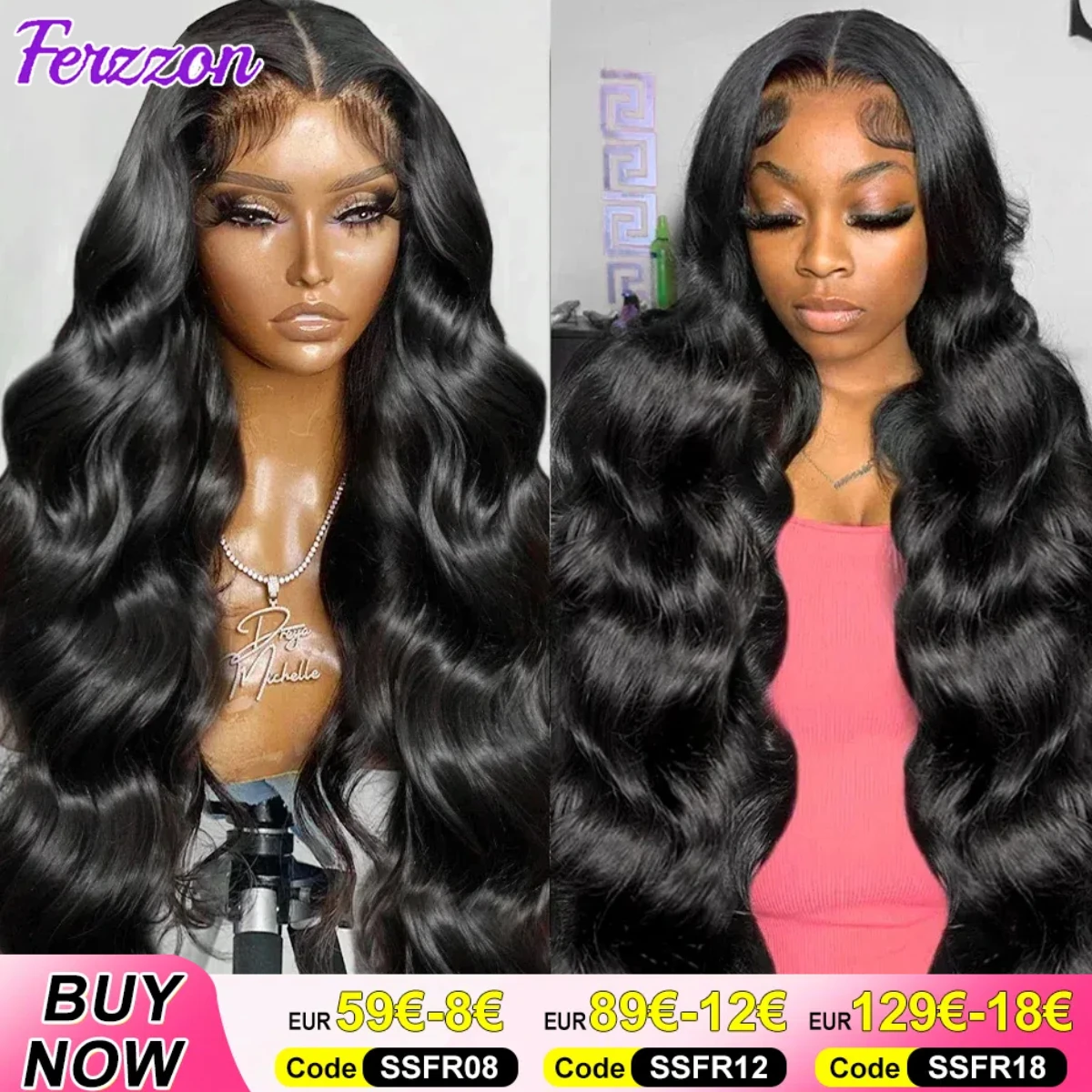 Brazilian Body Wave Hair Wig High Density 200% 13x4 13x6 Human Hair Lace Front Wigs Human Hair 4x4 Pre Plucked With Baby Hair 3 Days Delivery