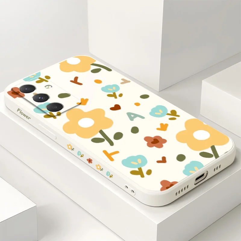 

Yellow Bellflower Phone Case For Samsung Galaxy A55 A35 A25 A15 A16 A06 A05 A05S A54 A34 A24 A14 A04 A04S A04E 4G 5G Cover