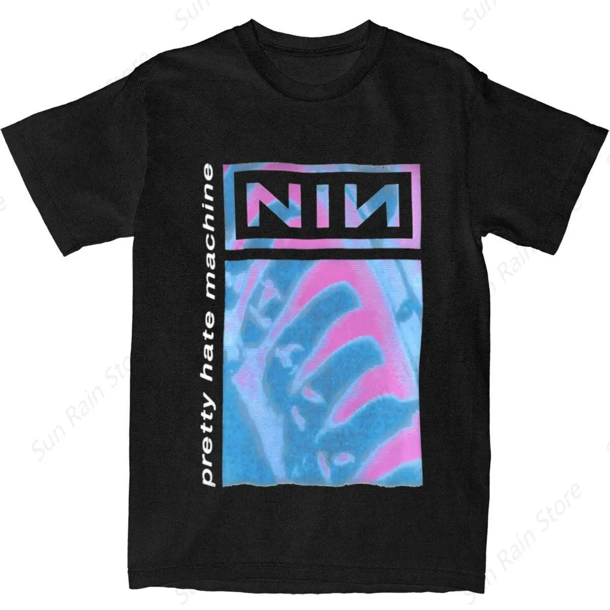 Camiseta de nailon de nueve pulgadas para hombre y mujer, ropa increíble, Algodón puro, Pretty Hate Machine, ropa única