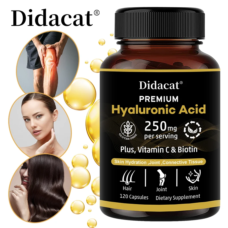 Potential Hyaluronic Acid Capsules, with Biotin, Help Protect Skin and Joint Health, and Maintain Healthy Hair and Eyes