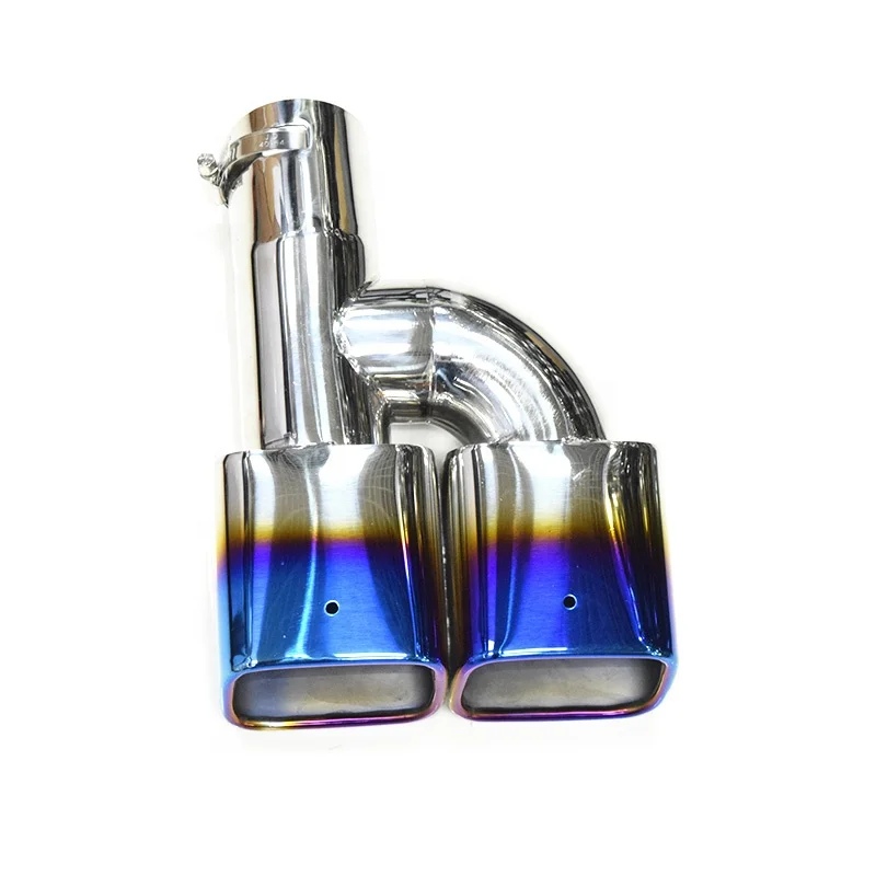 SYPES plating blue muffler tip exhaust tip outlet for noah voxy 80 series 2010 nozzle exhaust pipe muffler system