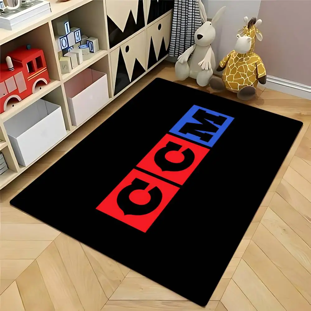 CCM ريترو-O هوكي الجليد شعار المدخل السجاد قابل للغسل عدم الانزلاق غرفة المعيشة أريكة الكراسي منطقة حصيرة المطبخ ممسحة منطقة البساط #4