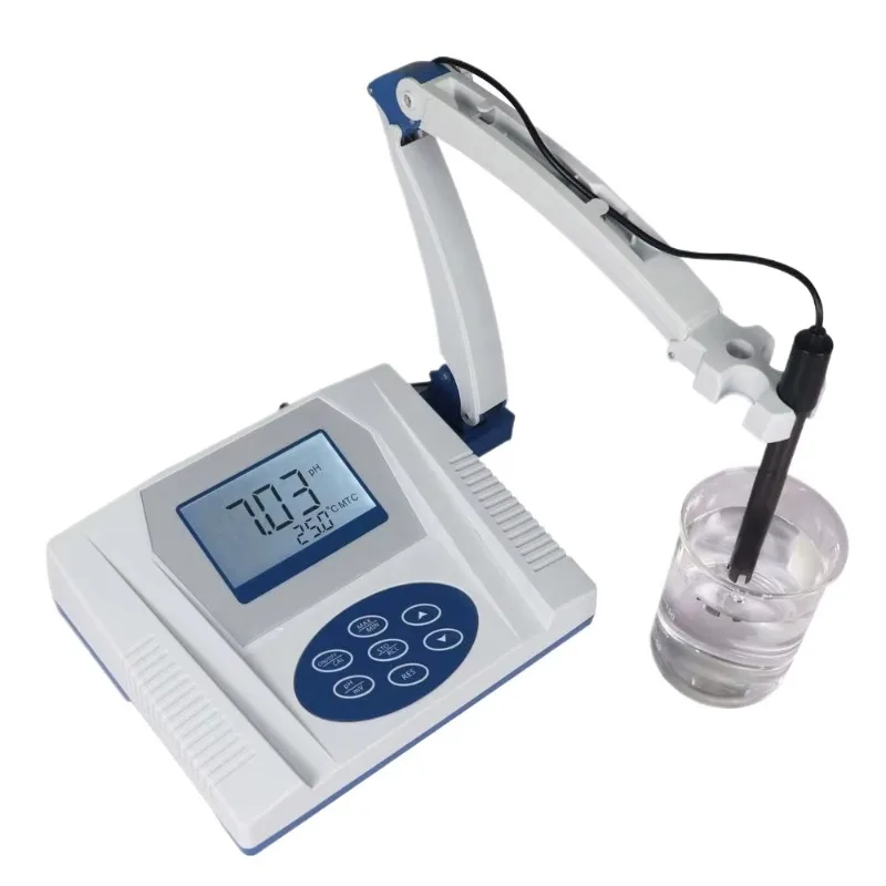 High Precision Desktop Ph Acidity Meter Laboratory Tester  Compensated  for Food and Soil Testing in the Laboratory