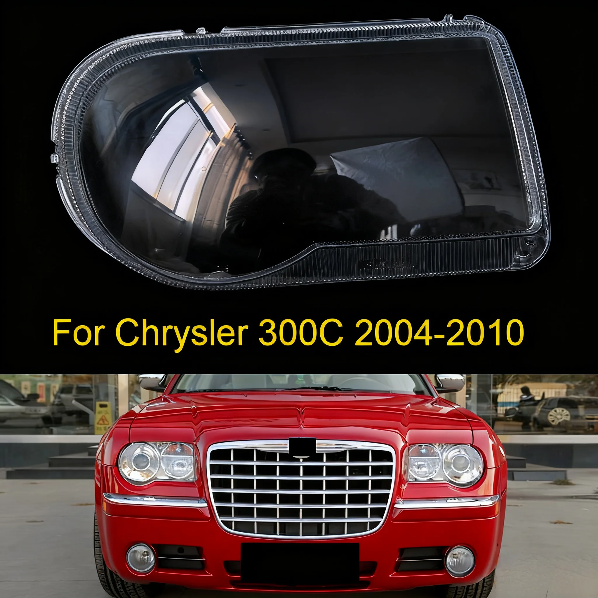 

For Chrysler 300C 2004-2010 Headlight Cover Headlamp Shell Mask Transparent Lampshdade Lens Auto Replacement Parts