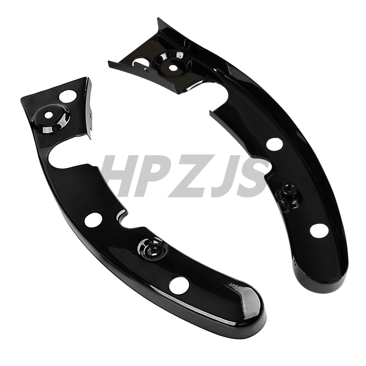 

For Harley Touring Road King Electra Street Glide FLHTC FLHTCU FLTRU 2009-2013 Black/Chrome Motorcycle Rear Fender Strut Covers
