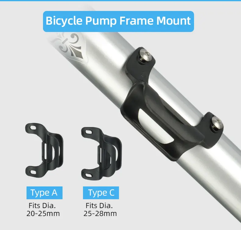 MTB 20-28mm Durchmesser. Fahrrad Pumpe Halter Haken Schleife Strap Fixierung Fahrrad Inflator Zubehör Halterung Auf Flasche Halter Loch – Detail 1