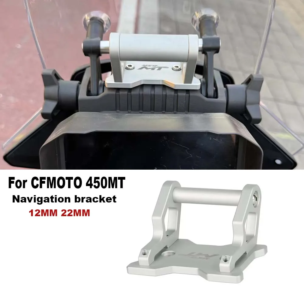 

New Motorcycle Windscreen GPS Mobile Phone Holder Stand Navigation bracket Mounting kit For CFMOTO 450MT 450 MT MT450