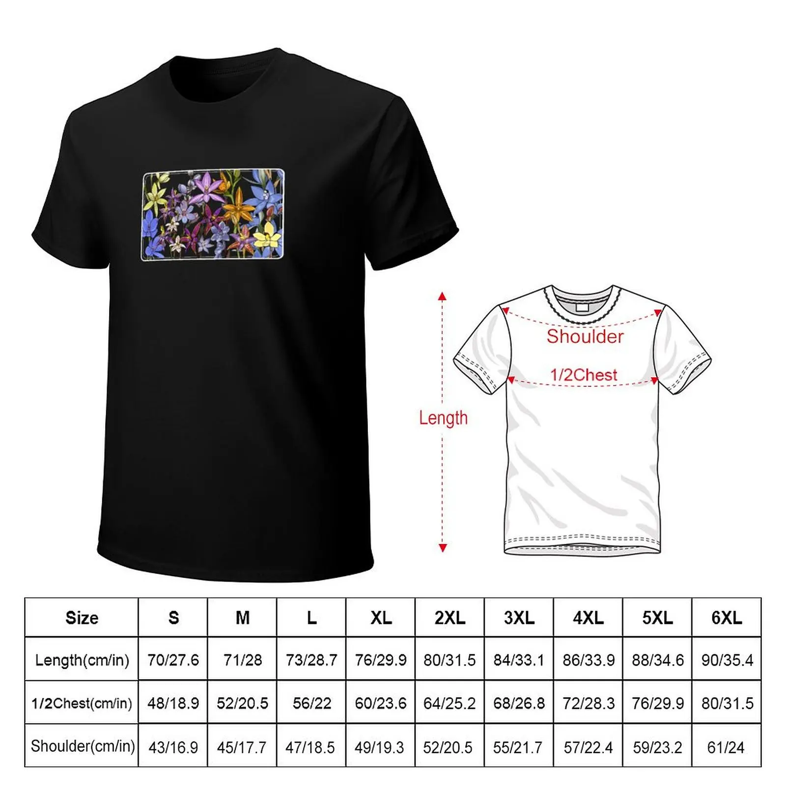 Native Sun Orchids of Western Australia T-Shirt Street Style Casual Tee Shirt