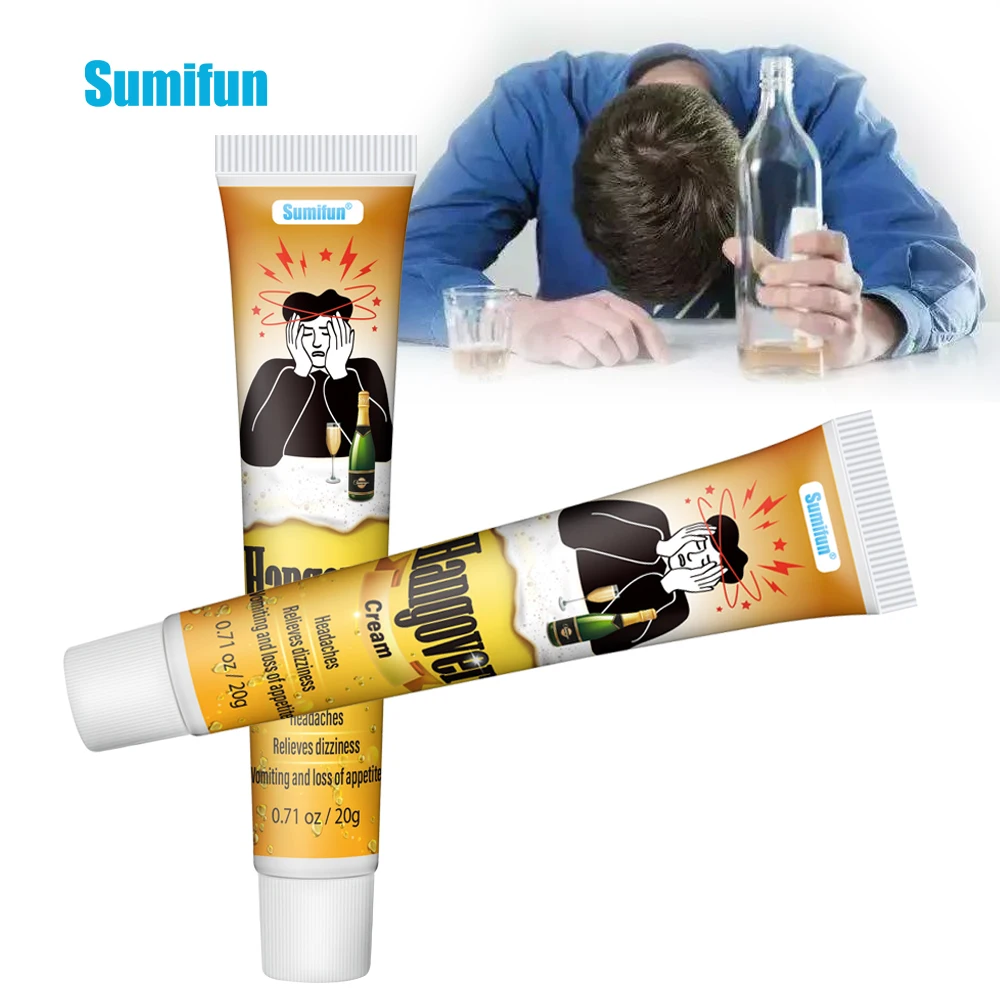 Sumifun 20g Quit Drinking Cream Relief Alcohol Addiction Alcoholism Ointment Protect Liver Hangover Herbal Body Care Plaster