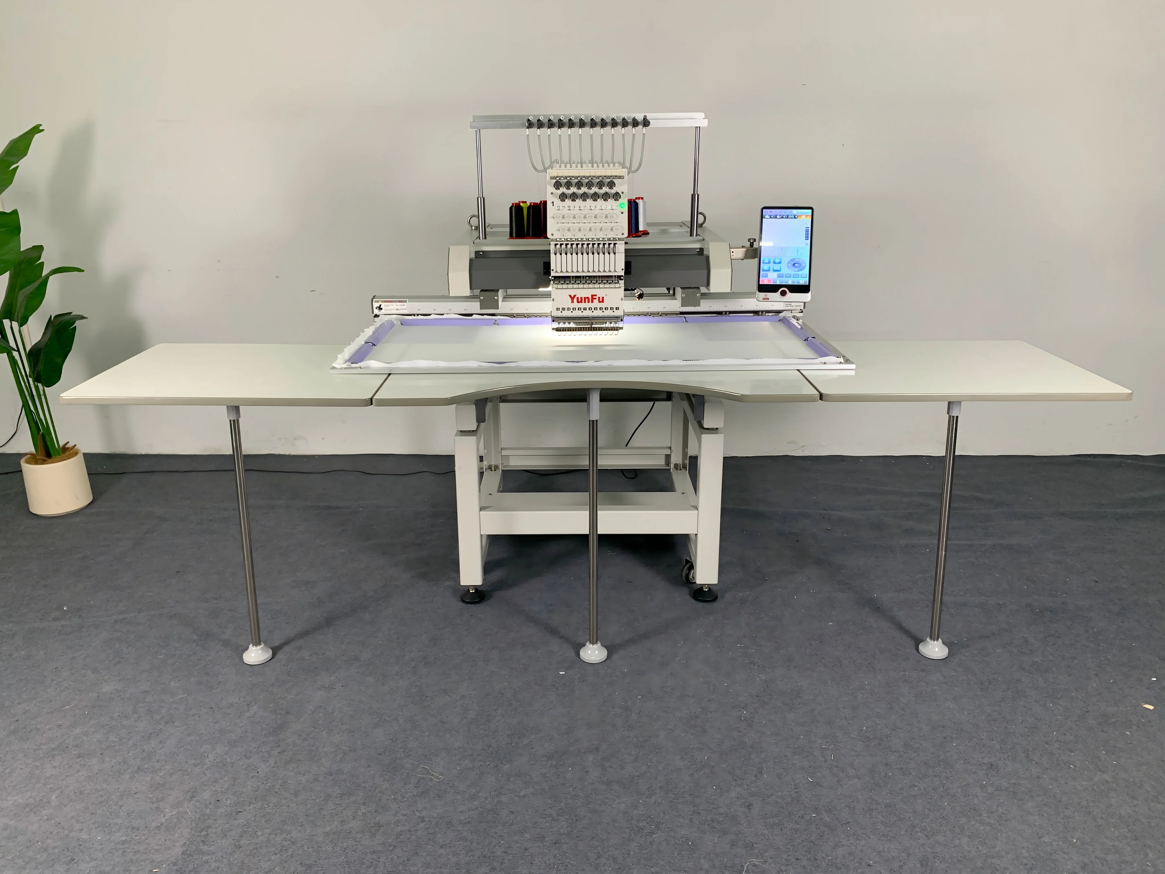 Multi-function 1Head Embroidery  Embroidery Area 12/15 Needles Machine Endurable Long-term Use 1200 RPM Agbada