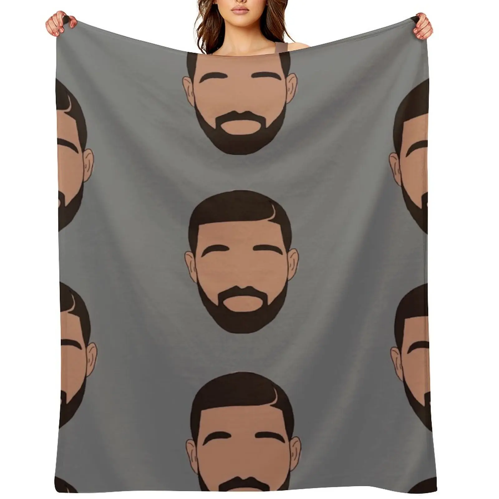 

Drake head Throw Blanket blankets and throws For Decorative Sofa Plush Heavy Blankets