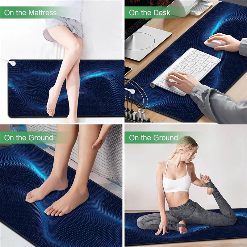 

ELEG-Mat Grounding Pad For Sleep For Stress Relief, Grounding Mattress Pad With Cord For Bed Use