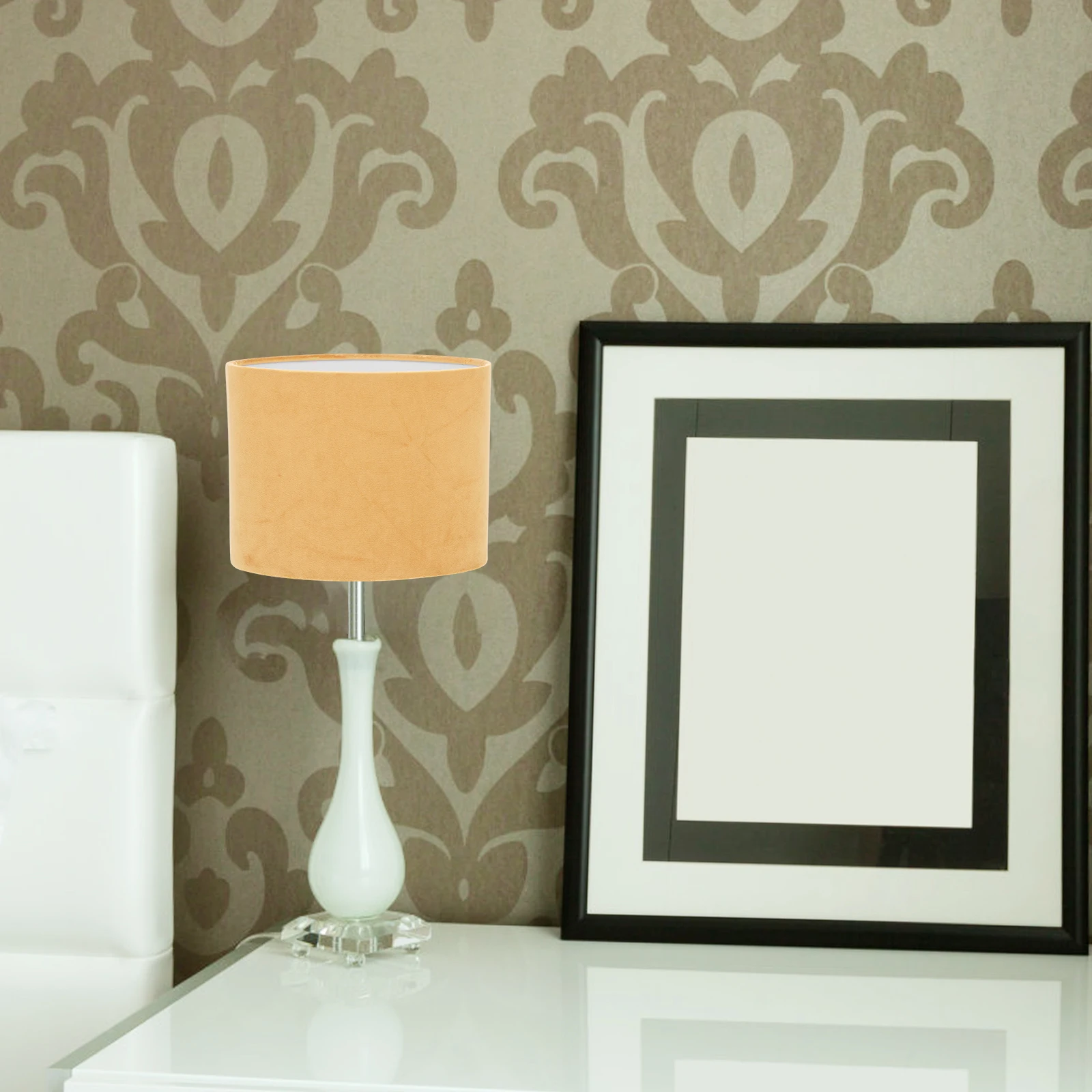 

1pc Oval Cloth Decorative Oval Light Cover Dust-Proof Table Light Cover Accessory For Bedroom Living Room Lighting