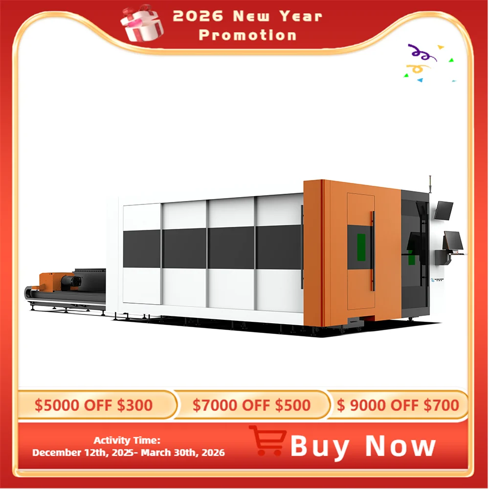 PT3015 6KW Sheet and Pipe Enclosed Fiber Laser Cutting Machine for Metal Pipe and Sheet with Factory Deirect Price