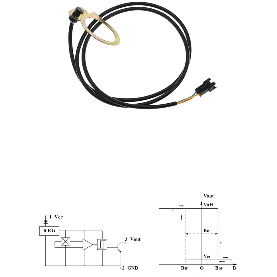Electric Bicycle Pedal PAS System Assistant Sensor 12 Magnets Speed Sensor SM-3A Plug Electric Bikes Replacement Parts view 5