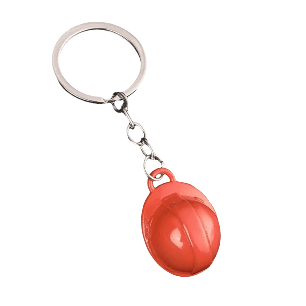Key Ring Funny Safety Helmet Keychain Ornaments Friendship Hard Hat Pendant Mini Creative Bag Hanging Key Decor