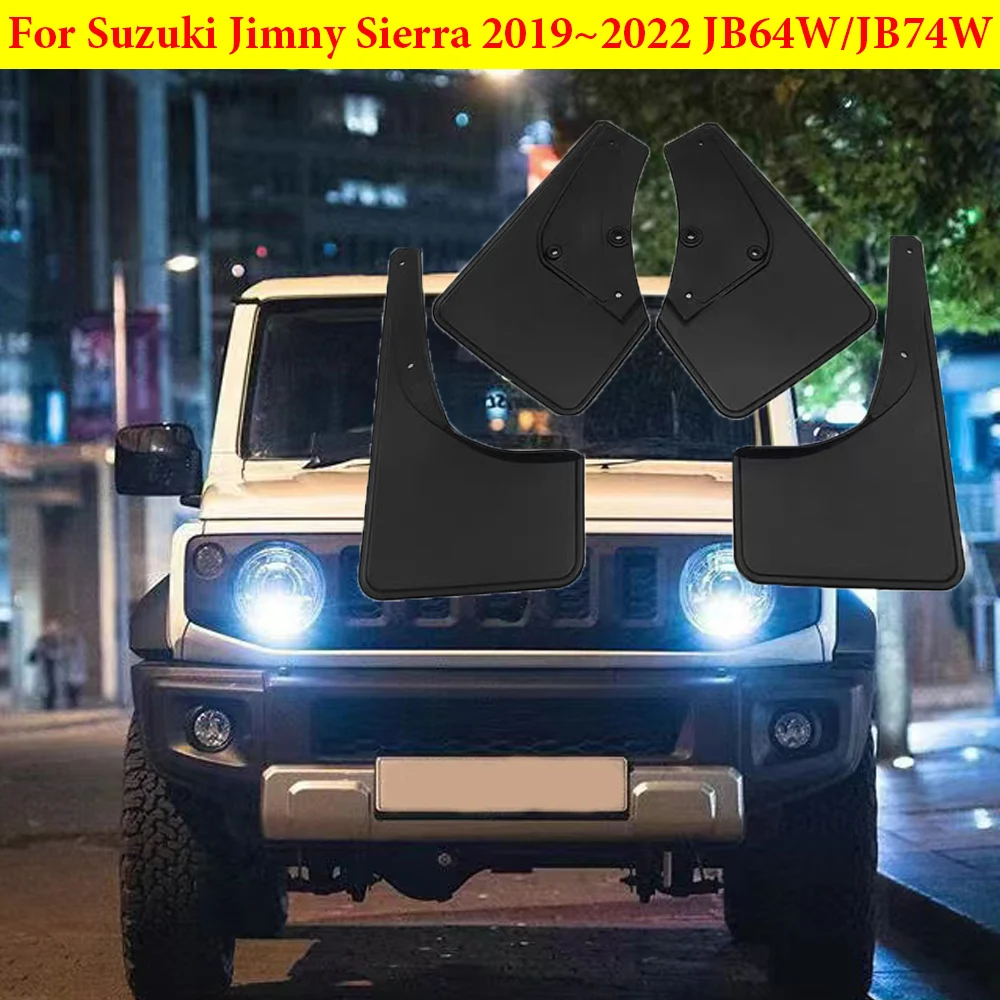 

4X For Suzuki Jimny Sierra 2019~2022 JB64W Accessories JB74W MudGuards Splash Guards Mud Flaps Front Rear Wheel Fender Auto