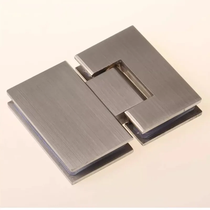 Solid 304 stainless steel glass door hinge bathroom clip glass door hinge 180 degree zigzag hinge door clip(DG13301A)