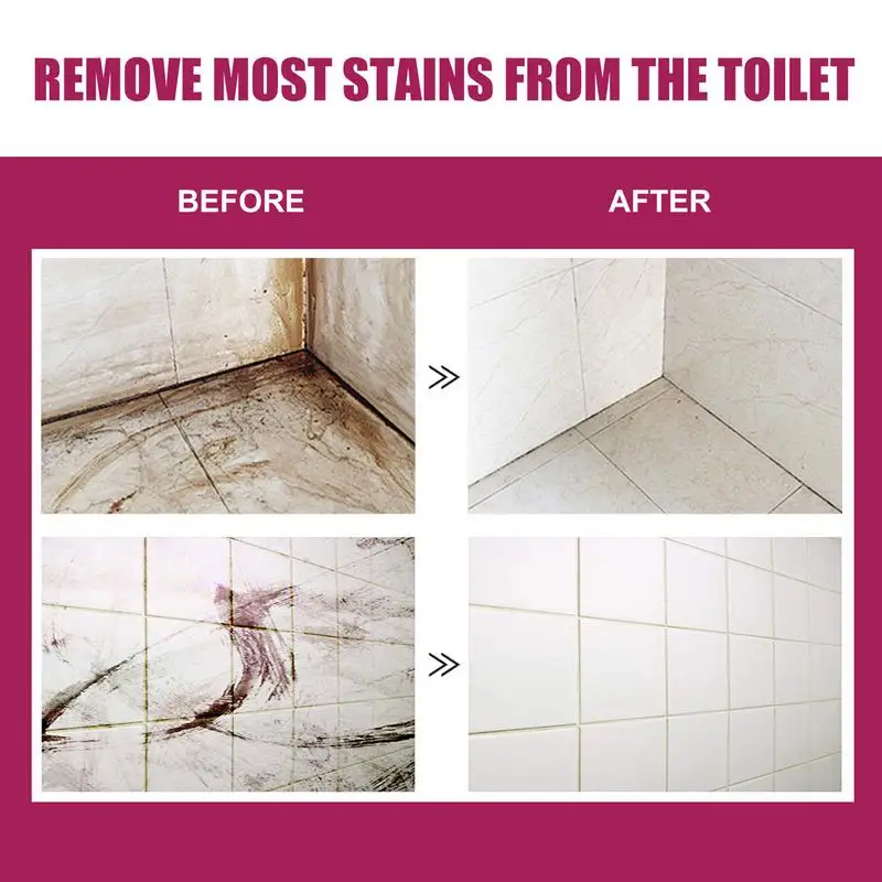 Pembersih Toilet semprot ubin kamar mandi, Pembersih mangkuk Toilet 120ml pembersih ubin agen rumah tangga untuk kamar mandi Shower rumah