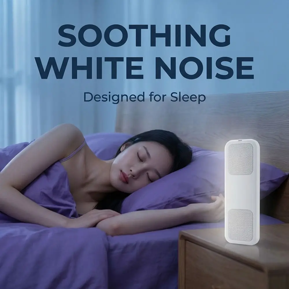 Portable Under Pillow Bluetooth Speaker Bluetooth 5.3 Ultrathin Bone Conduction Speaker Stereo Bass Mini Soundbar Home Use