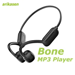 Arikasen Sport MP3 Player Headphone 32GB Bone Conduction Water Resistant Bluetooth Earphones Wireless Headsets with Microphone