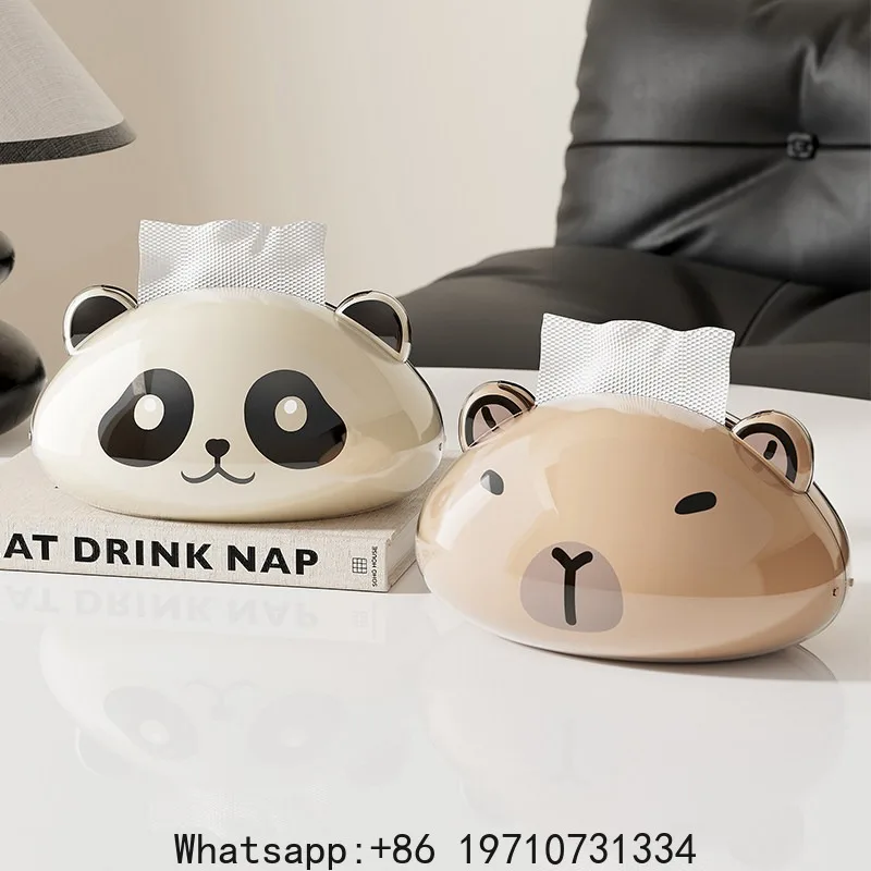 

Living Room Home Ornaments, High-end Light Luxury Paper Box, Cute Creative Napkin Paper Box, Advanced Sense