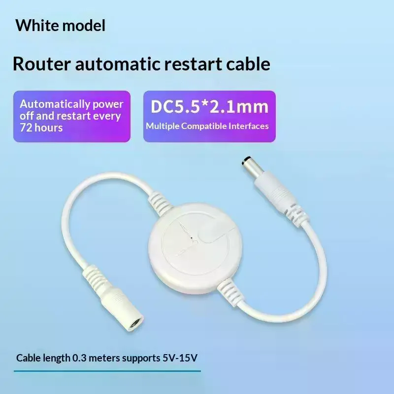 WiFi Router Reset Rebooter Automatic Restart Cable 72 Hours For WiFi Bridge/Cat/Router/Repeater Rebooter Off Reset Control Line