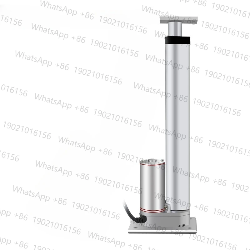 

Double headed flat bottomed silver electric push rod telescopic rod micro 12V24V reciprocating high thrust