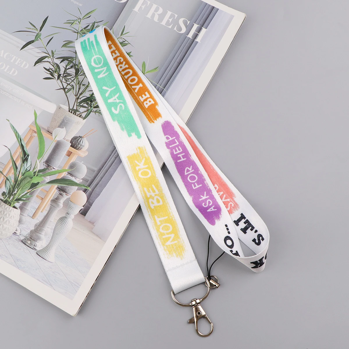 خمر النساء الفتيات زهرة معرف شارة حامل اسهم الرقبة حزام الباب بطاقة حالة شنقا حبل المفاتيح بطاقة الأعمال هدية #3