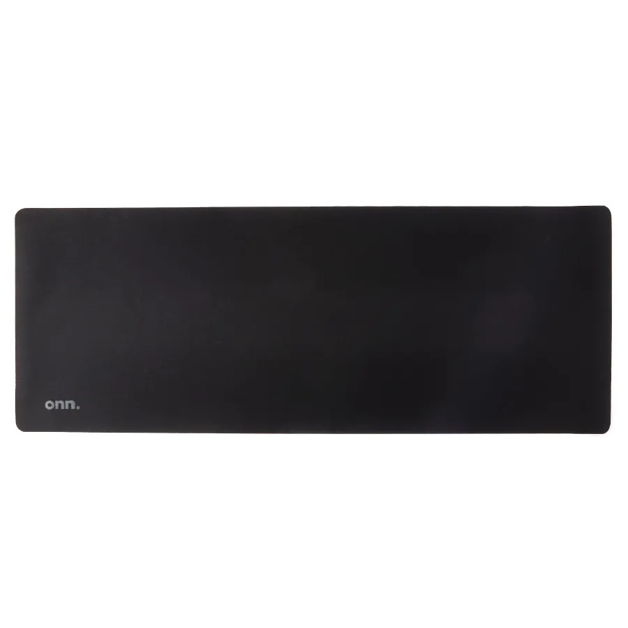 Desktop Mat Rectangle Polyester Surface with Nonslip Natural Rubber Backing Black 32" x12"