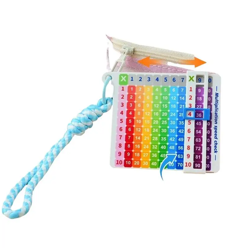 Portable Cartoon Fun Quick Search Multiplication Keycha Multiplication Quick Search Card Math Enlightenment Table