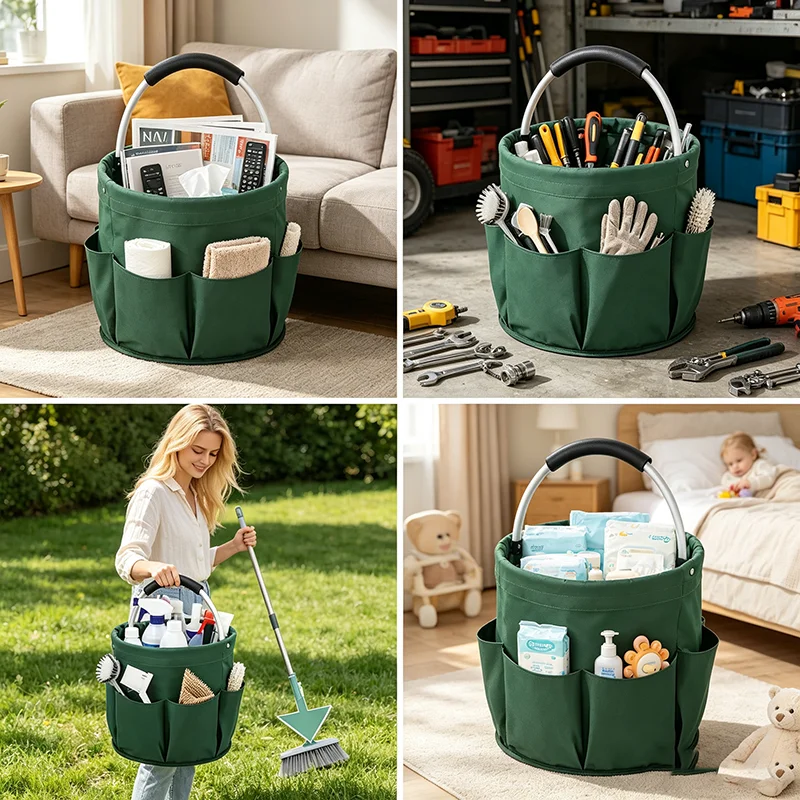 Gardening Tools Basket - Keranjang Piknik Lipat Portabel dari Kain
