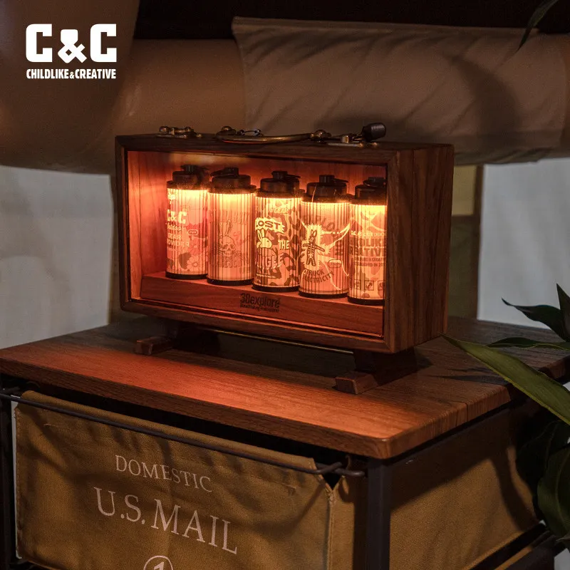 

CC Camping Lantern Atmosphere Light Personalized Decal Sticker Portable Ambient Light For Outdoor Camping Hiking Patio Backyard