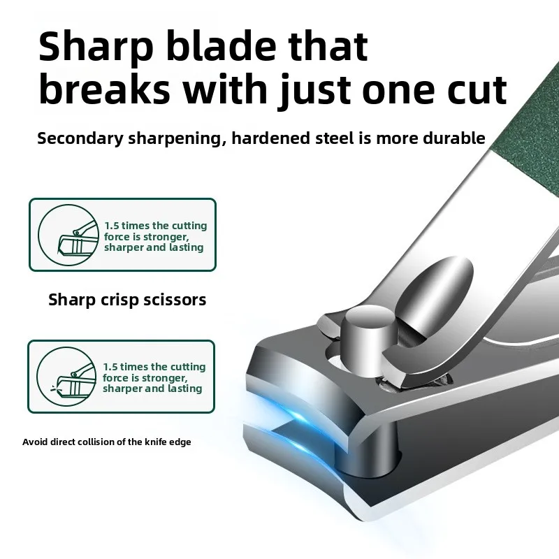 Portable dark green nail clipper set, 6-piece set, nail clipper set, household nail clipper set, wholesale nail art set