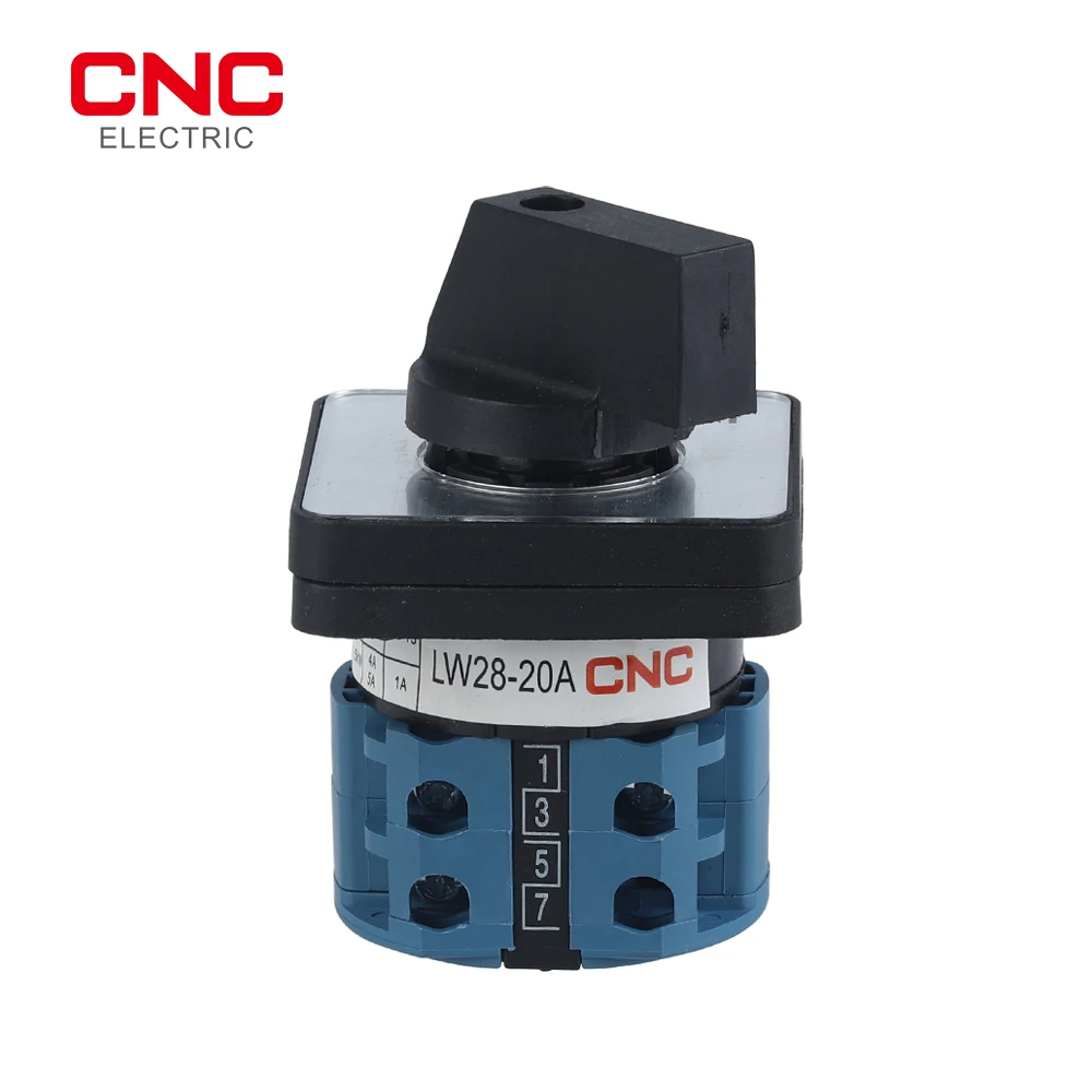 CNC LW28-20/32A 0-1 Universal Changeover Switch 2 Position 3 Pole Rotary Switch 660V 20A Changeover Switch