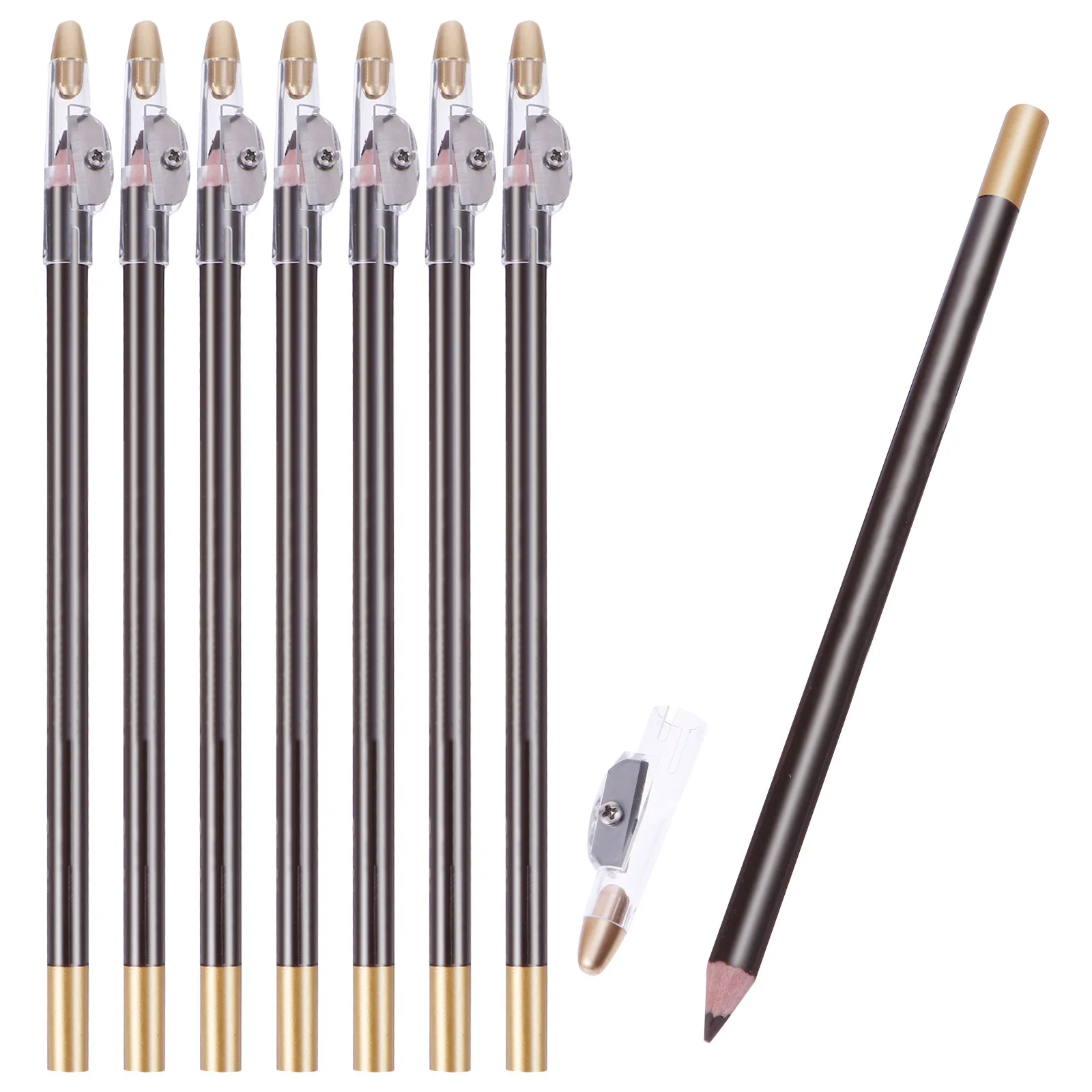 

8Pcs Makeup Eyebrow Pencils Waterproof and Sweatproof Built-in Sharpener Natural Finish Brow Pencil for Women Girls All Day Wear