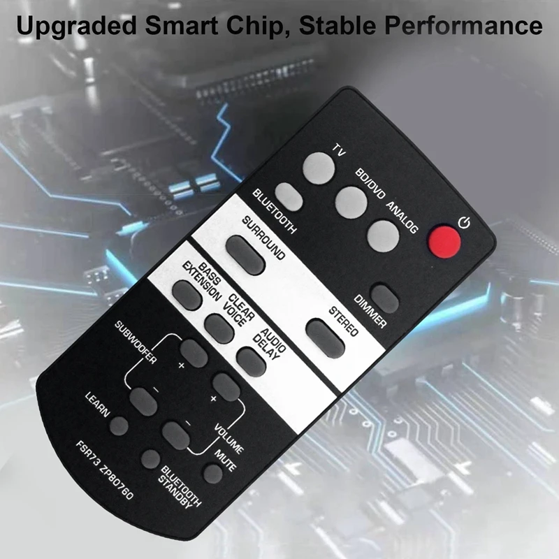 FSR73 ZP80760 télécommande de remplacement pour barre de son Yamaha ATS-1050 ATS-1050-R YAS-105 ATS-1050BL SRT-700 ATS1050 ATS1050R YAS105 Durable