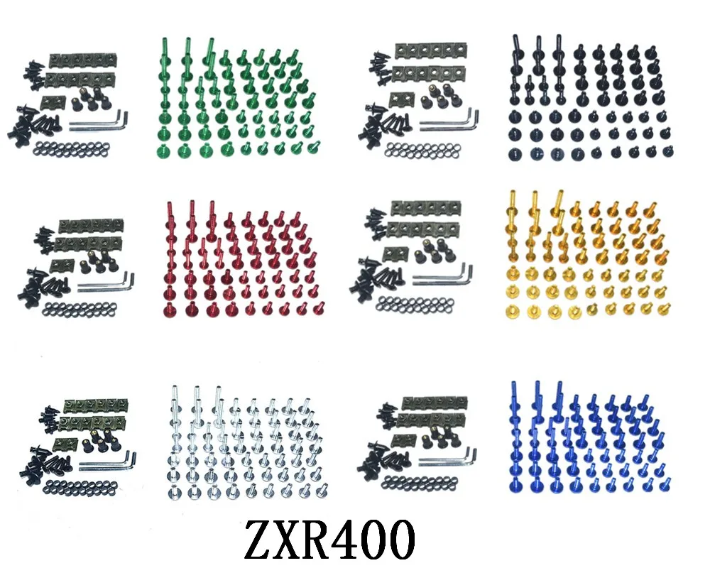 

Motorcycle Complete Fairing Bolts Kit Bodywork Screws Fit For KAWASAKI ZXR400