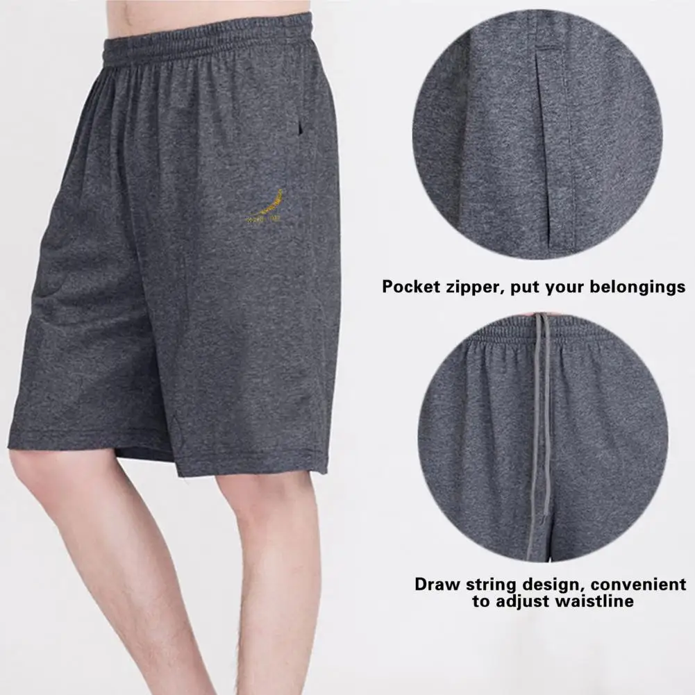 Casual Shorts  Fashion Summer Pure Color Loose Basketball Shorts  Skin-touching Short Sweatpants