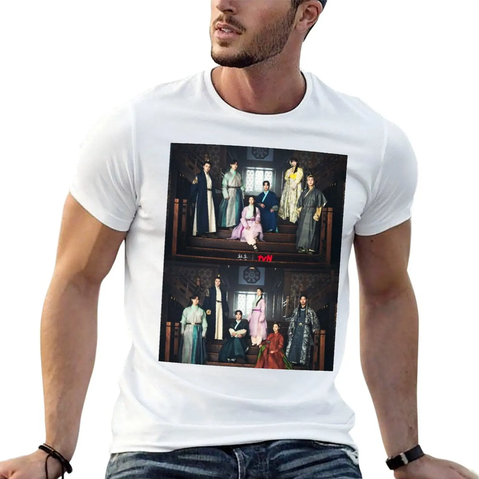 

T-Shirt cotton Kdrama tshirt cotton man jae Jung 100% SoMin (4) Souls Of Alchemy shirt wook - lee t