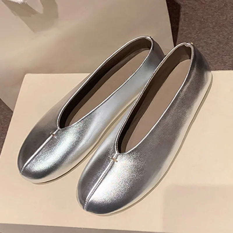 Eilyken Spring Autumn Comfortable Soft Leather Flats Heels Woman Sandals High Quality Daily Party Dress Casual Shoes